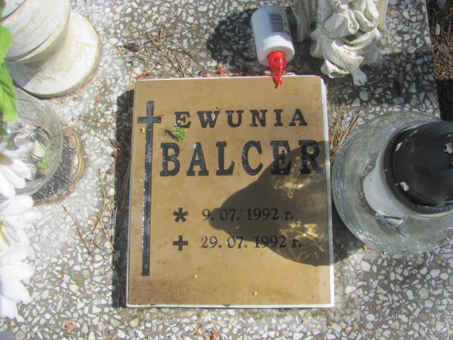 Ewa Balcer 1992 Bydgoszcz - Grobonet - Wyszukiwarka osób pochowanych