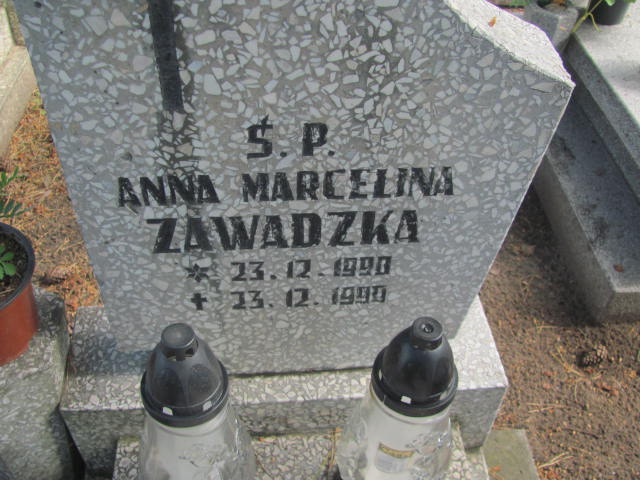Anna Zawadzka 1990 Bydgoszcz - Grobonet - Wyszukiwarka osób pochowanych