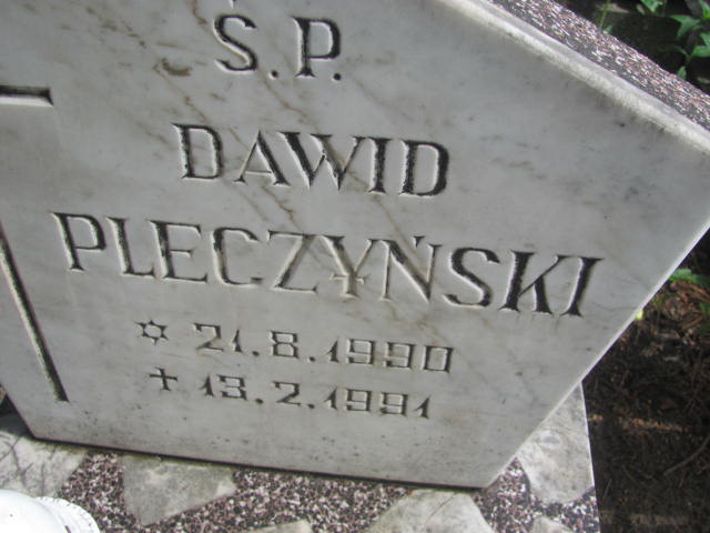 Dawid Pleczyński 1990 Bydgoszcz - Grobonet - Wyszukiwarka osób pochowanych