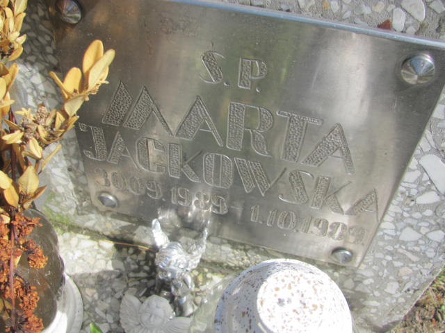 Marta Jackowska 1989 Bydgoszcz - Grobonet - Wyszukiwarka osób pochowanych