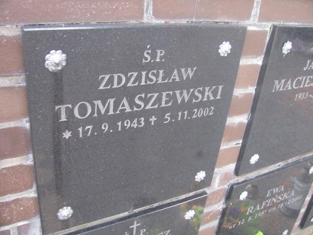 Zdzisław Tomaszewski 1943 Bydgoszcz - Grobonet - Wyszukiwarka osób pochowanych