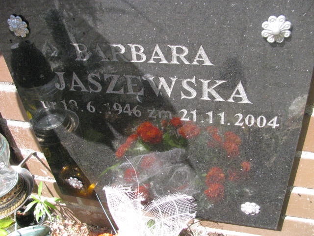 Barbara Jaszewska 1946 Bydgoszcz - Grobonet - Wyszukiwarka osób pochowanych