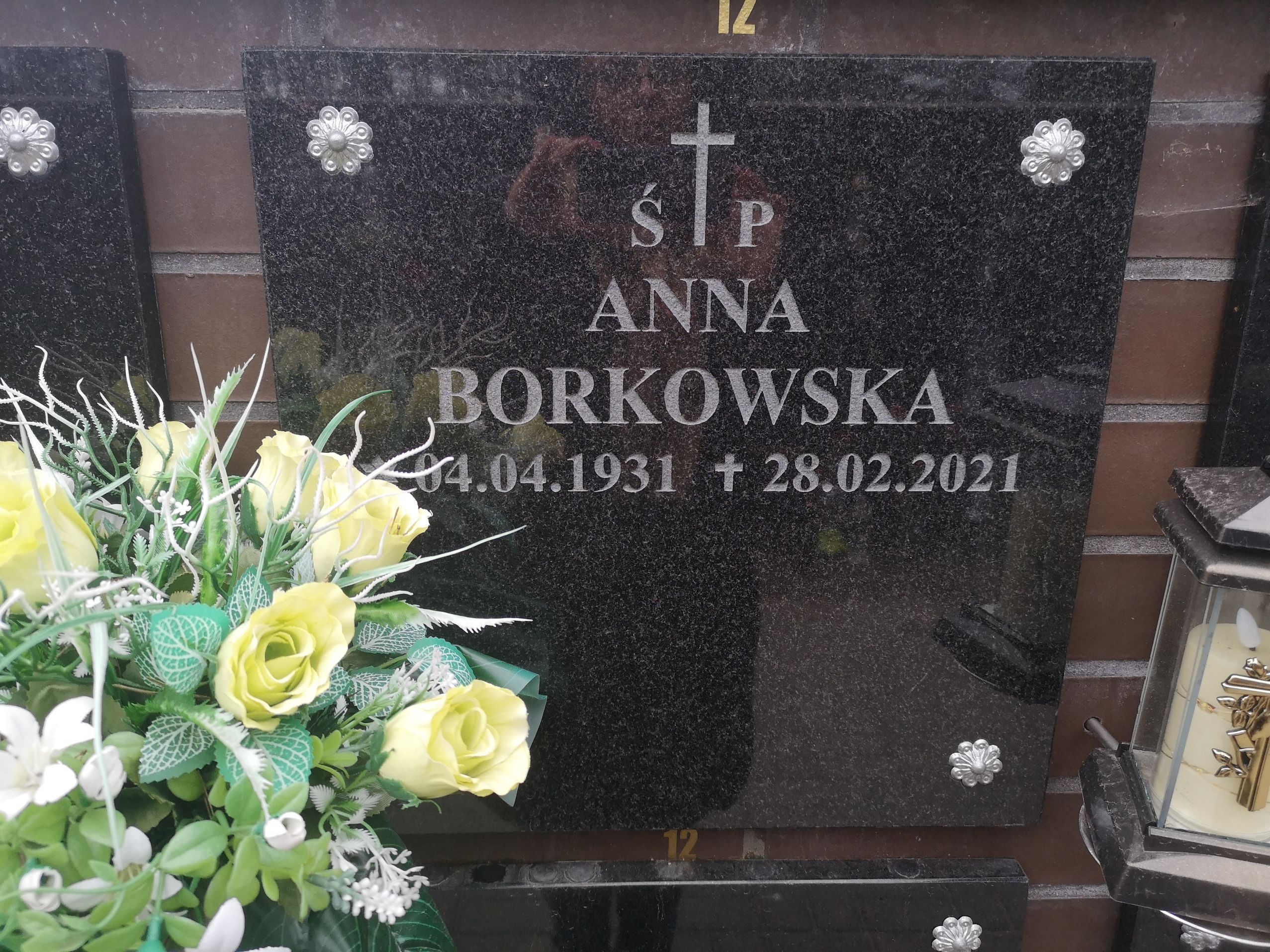 ANNNA Borkowska 1931 Bydgoszcz - Grobonet - Wyszukiwarka osób pochowanych