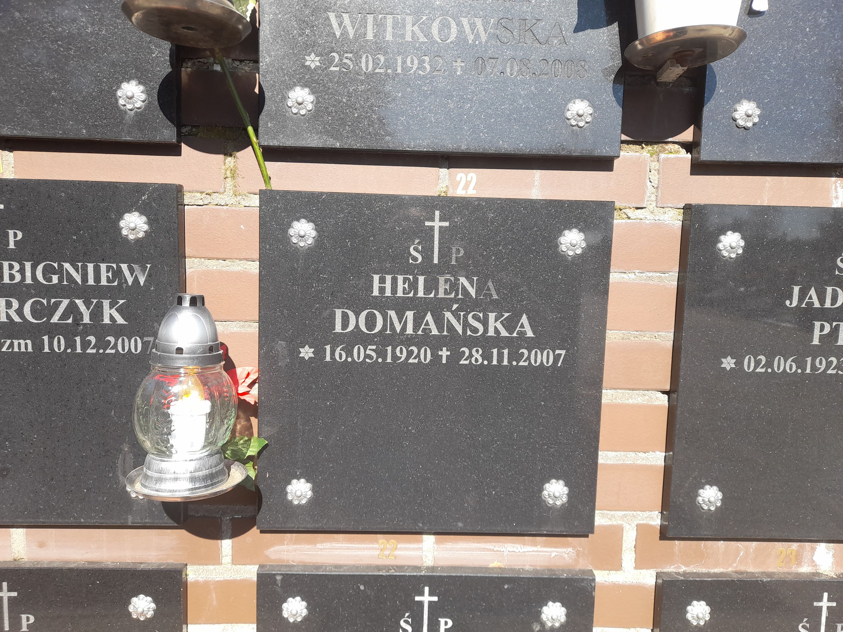 Helena Domańska 1920 Bydgoszcz - Grobonet - Wyszukiwarka osób pochowanych