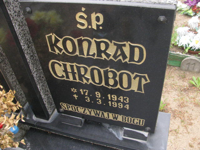 Konrad Chrobot 1943 Bydgoszcz - Grobonet - Wyszukiwarka osób pochowanych