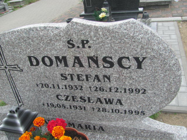 Stefan Domański 1932 Bydgoszcz - Grobonet - Wyszukiwarka osób pochowanych
