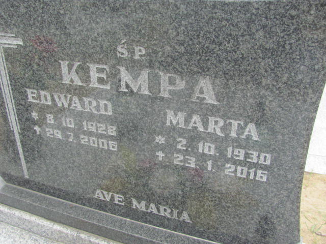 Edward Kempa 1928 Bydgoszcz - Grobonet - Wyszukiwarka osób pochowanych