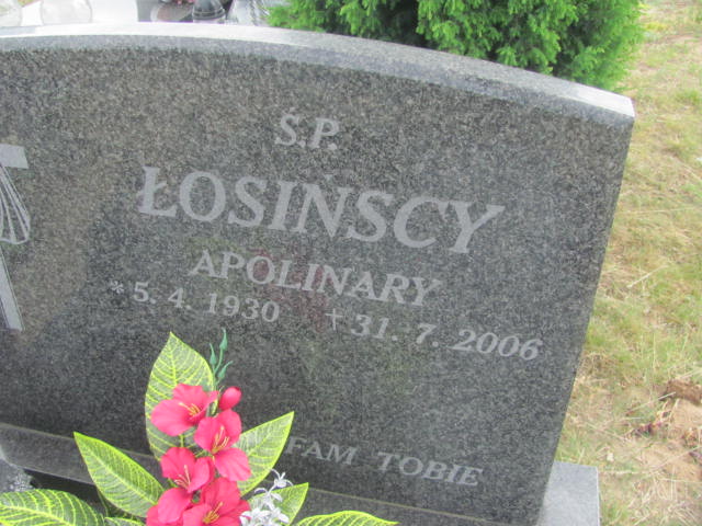 Apolinary Łosiński 1930 Bydgoszcz - Grobonet - Wyszukiwarka osób pochowanych