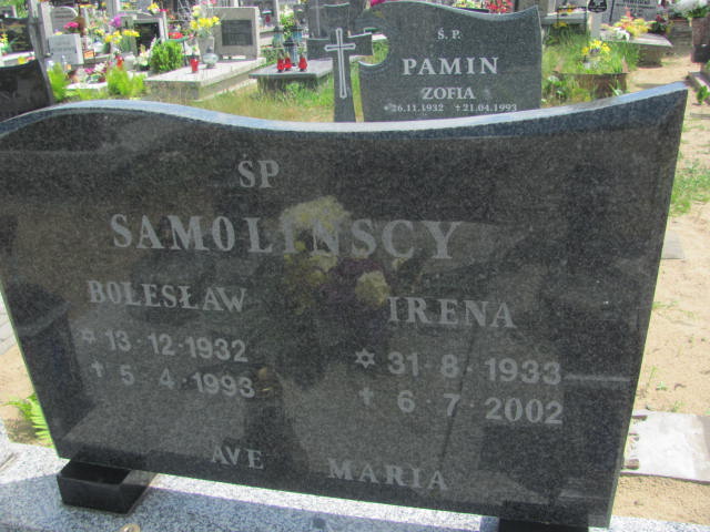 Bolesław Samoliński 1932 Bydgoszcz - Grobonet - Wyszukiwarka osób pochowanych