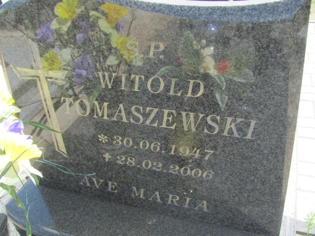 Witold Tomaszewski 1947 Bydgoszcz - Grobonet - Wyszukiwarka osób pochowanych