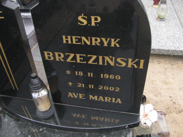 Henryk Brzeziński 1960 Bydgoszcz - Grobonet - Wyszukiwarka osób pochowanych