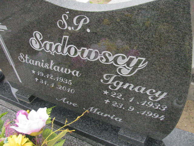 Stanisława Sądowska 1935 Bydgoszcz - Grobonet - Wyszukiwarka osób pochowanych