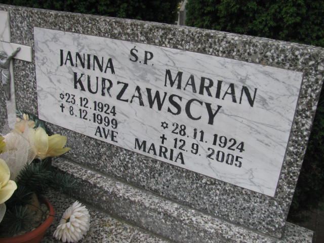 Janina Kurzawska 1924 Bydgoszcz - Grobonet - Wyszukiwarka osób pochowanych