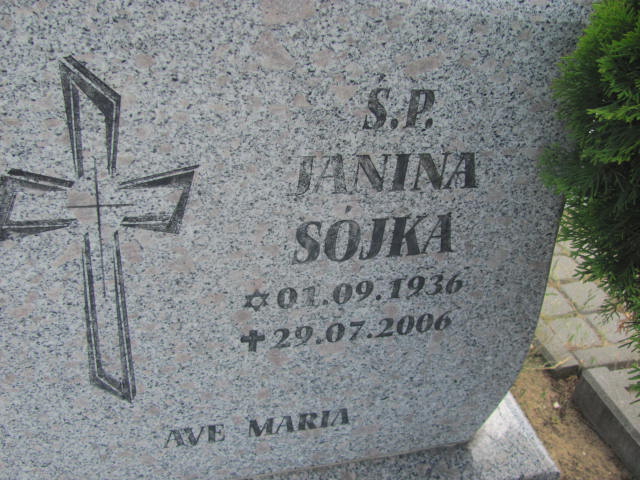 Janina Sójka 1936 Bydgoszcz - Grobonet - Wyszukiwarka osób pochowanych