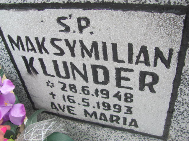 Maksymilian Klunder 1948 Bydgoszcz - Grobonet - Wyszukiwarka osób pochowanych