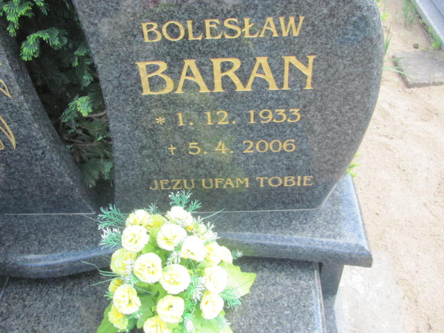Bolesław Baran 1933 Bydgoszcz - Grobonet - Wyszukiwarka osób pochowanych