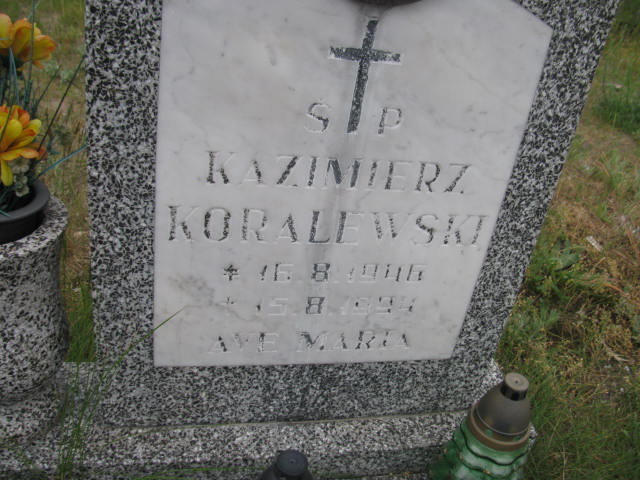 Kazimierz Koralewski 1946 Bydgoszcz - Grobonet - Wyszukiwarka osób pochowanych