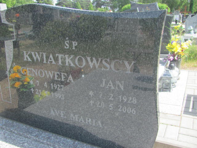 Genowefa Kwiatkowska 1927 Bydgoszcz - Grobonet - Wyszukiwarka osób pochowanych