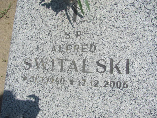 Alfred Switalski 1940 Bydgoszcz - Grobonet - Wyszukiwarka osób pochowanych
