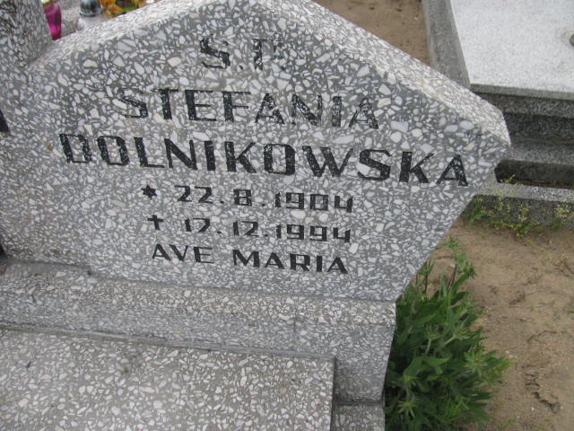 Stefania Dolnikowska 1904 Bydgoszcz - Grobonet - Wyszukiwarka osób pochowanych