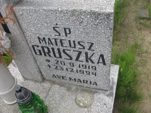 Mateusz Gruszka 1919 Bydgoszcz - Grobonet - Wyszukiwarka osób pochowanych