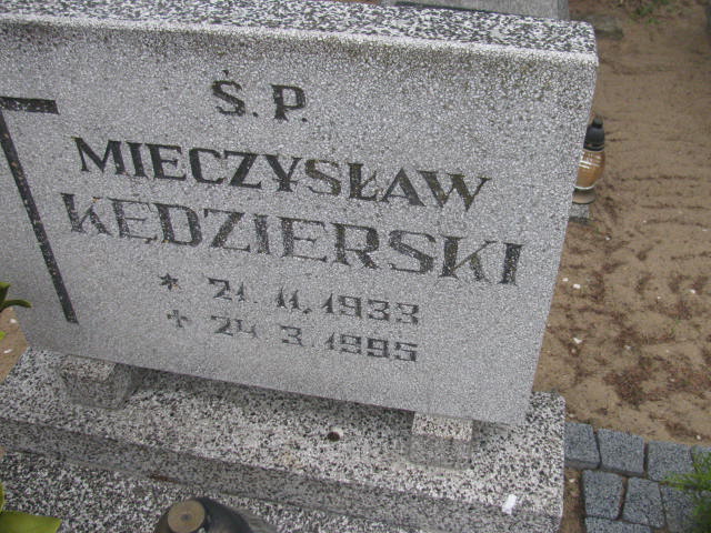 Mieczysław Kędzierski 1933 Bydgoszcz - Grobonet - Wyszukiwarka osób pochowanych