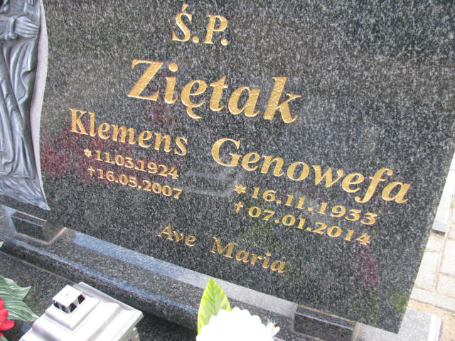 Klemens Ziętak 1924 Bydgoszcz - Grobonet - Wyszukiwarka osób pochowanych