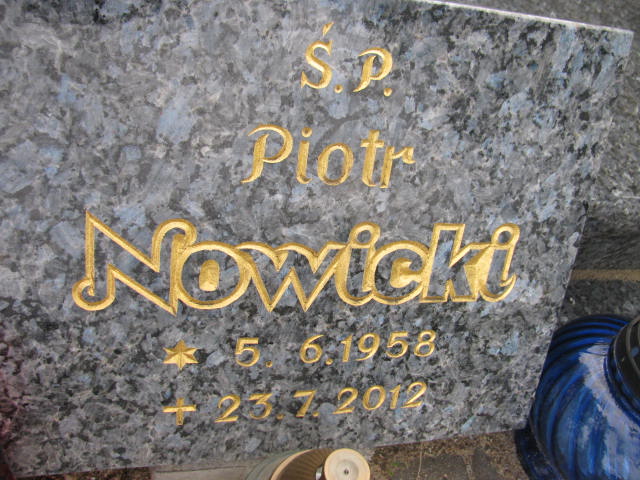 Piotr Nowicki 1958 Bydgoszcz - Grobonet - Wyszukiwarka osób pochowanych