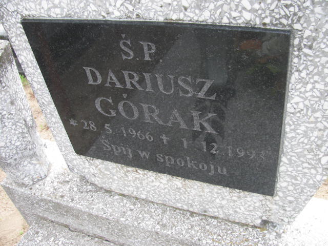 Dariusz Górak 1966 Bydgoszcz - Grobonet - Wyszukiwarka osób pochowanych
