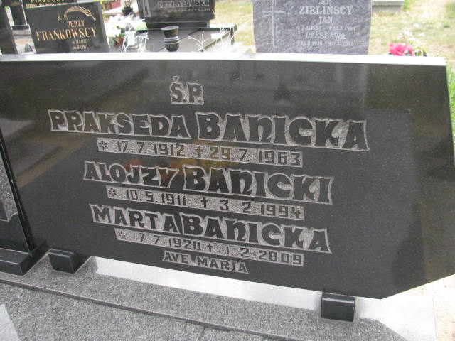 Prakseda Banicka 1912 Bydgoszcz - Grobonet - Wyszukiwarka osób pochowanych