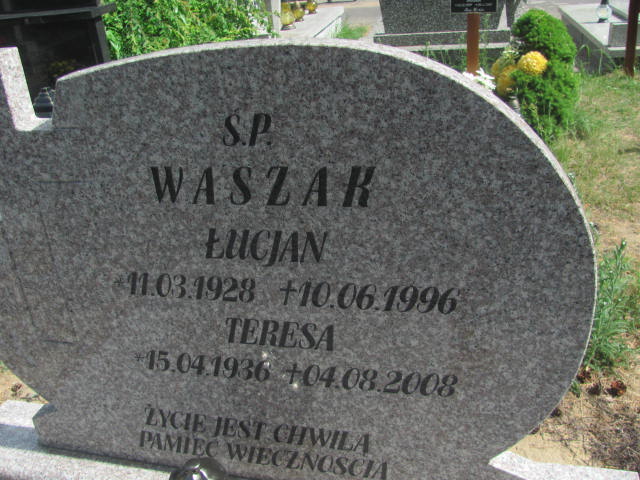 Łucjan Waszak 1928 Bydgoszcz - Grobonet - Wyszukiwarka osób pochowanych