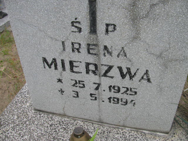 Irena Mierzwa 1925 Bydgoszcz - Grobonet - Wyszukiwarka osób pochowanych