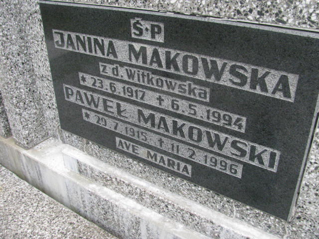 Paweł Makowski 1915 Bydgoszcz - Grobonet - Wyszukiwarka osób pochowanych