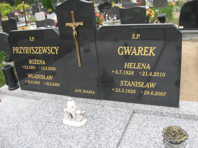 Bożena Przybyszewska 1951 Bydgoszcz - Grobonet - Wyszukiwarka osób pochowanych