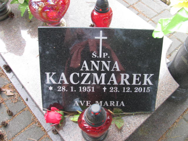 Anna Kaczmarek 1951 Bydgoszcz - Grobonet - Wyszukiwarka osób pochowanych
