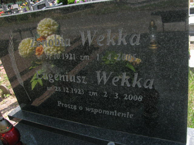 Zenobia Wekka 1921 Bydgoszcz - Grobonet - Wyszukiwarka osób pochowanych