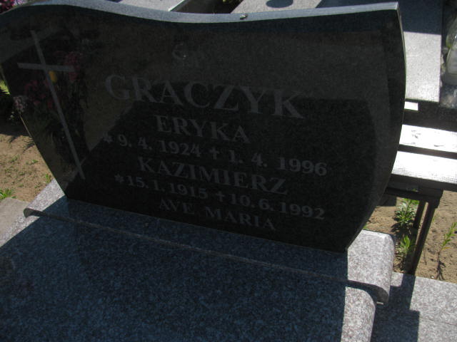 Eryka Graczyk 1924 Bydgoszcz - Grobonet - Wyszukiwarka osób pochowanych