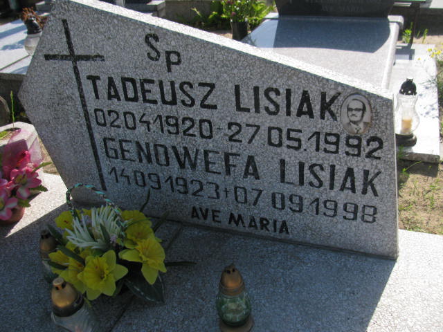 Tadeusz Lisiak 1920 Bydgoszcz - Grobonet - Wyszukiwarka osób pochowanych