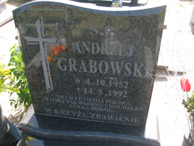 Andrzej Grabowski 1952 Bydgoszcz - Grobonet - Wyszukiwarka osób pochowanych