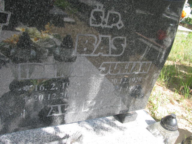 Julian Bas 1920 Bydgoszcz - Grobonet - Wyszukiwarka osób pochowanych