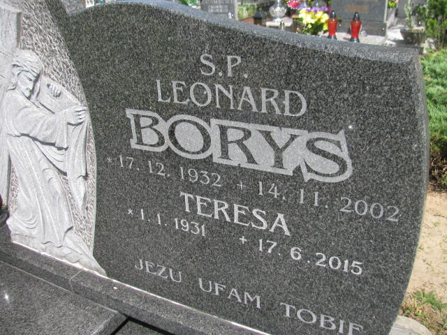Leonard Borys 1932 Bydgoszcz - Grobonet - Wyszukiwarka osób pochowanych