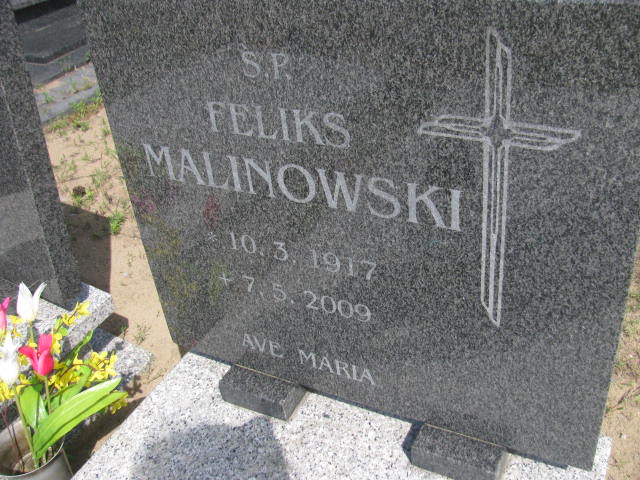 Feliks Malinowski 1917 Bydgoszcz - Grobonet - Wyszukiwarka osób pochowanych