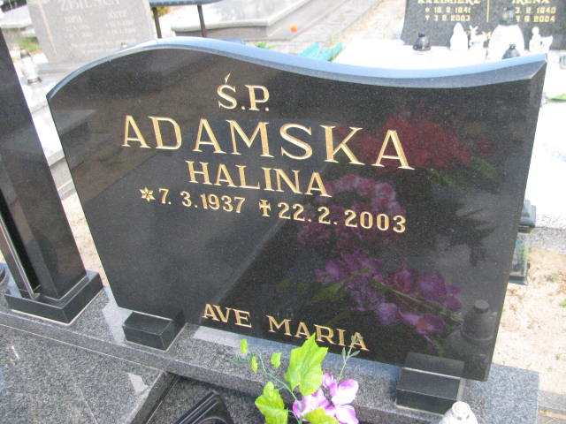 Halina Adamska 1937 Bydgoszcz - Grobonet - Wyszukiwarka osób pochowanych