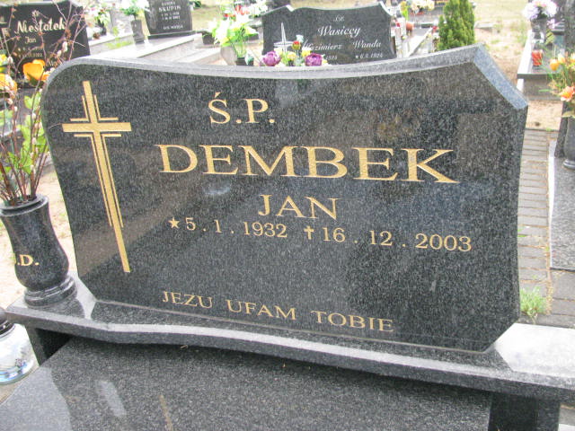 Jan Dembek 1932 Bydgoszcz - Grobonet - Wyszukiwarka osób pochowanych