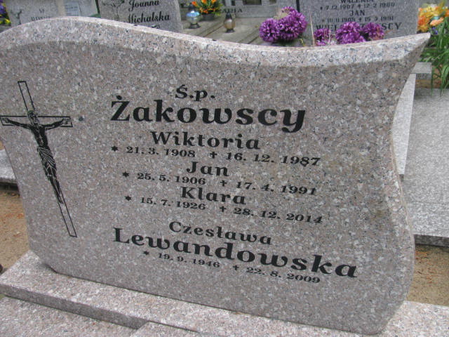 Wiktoria Żakowska 1908 Bydgoszcz - Grobonet - Wyszukiwarka osób pochowanych