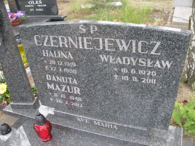 Danuta Mazur 1949 Bydgoszcz - Grobonet - Wyszukiwarka osób pochowanych