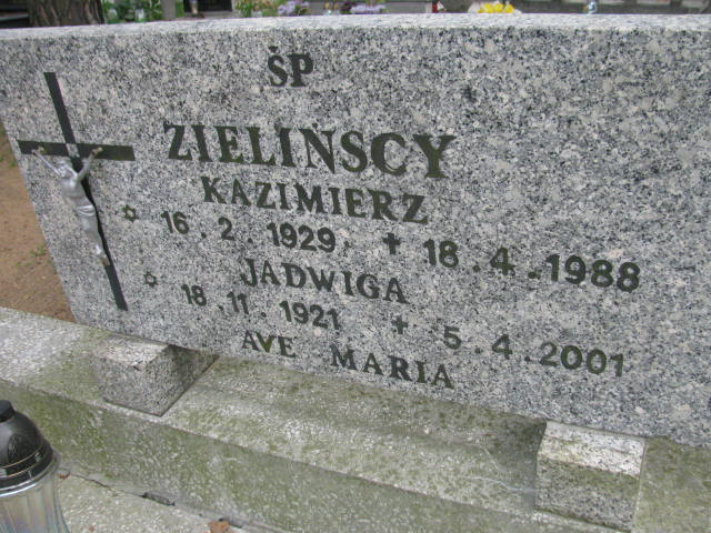 Jadwiga Zielińska 1921 Bydgoszcz - Grobonet - Wyszukiwarka osób pochowanych