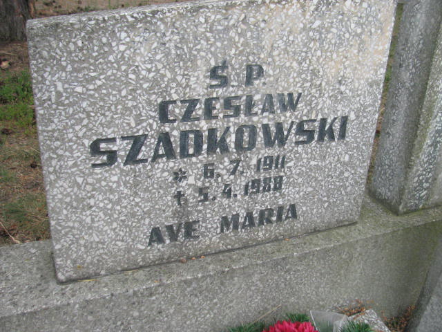 Czesław Szadkowski 1911 Bydgoszcz - Grobonet - Wyszukiwarka osób pochowanych
