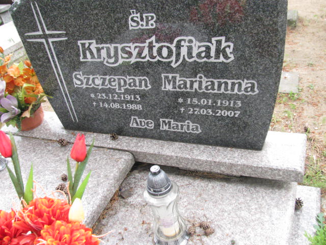 Szczepan Krysztofiak 1913 Bydgoszcz - Grobonet - Wyszukiwarka osób pochowanych