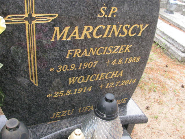 Franciszek Marciński 1907 Bydgoszcz - Grobonet - Wyszukiwarka osób pochowanych